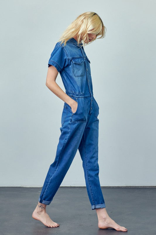 SHORT SLEEVE COVERALL