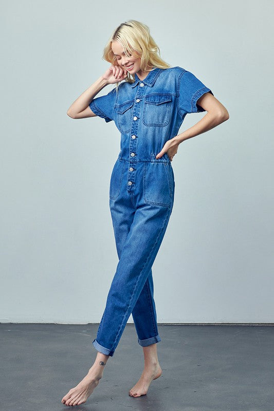 SHORT SLEEVE COVERALL