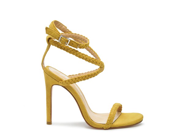 SUEDE STILETTO SLING-BACK SANDAL