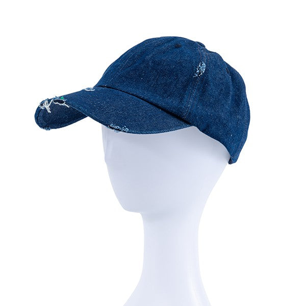 DAILY DENIM DISTRESSED CAP