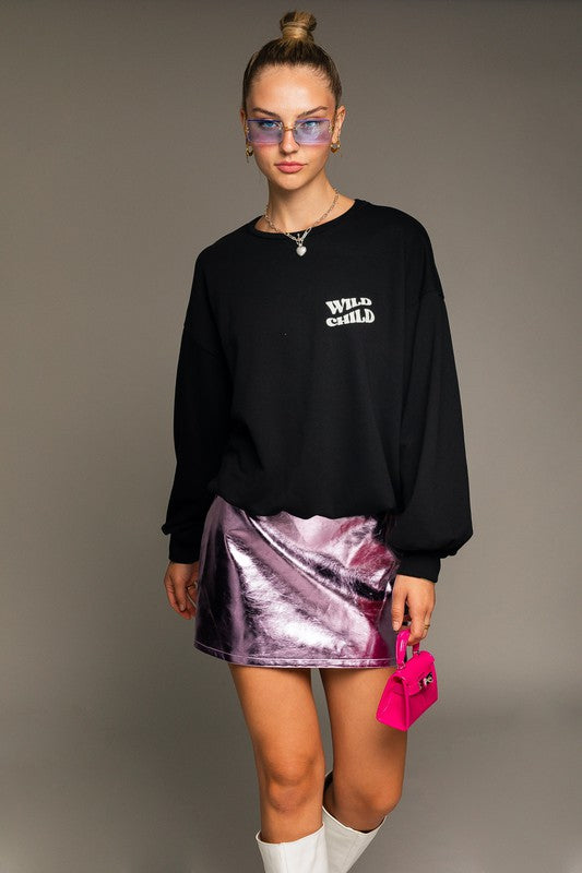 LONG SLEEVE OVERSIZED GRAPHIC TEE