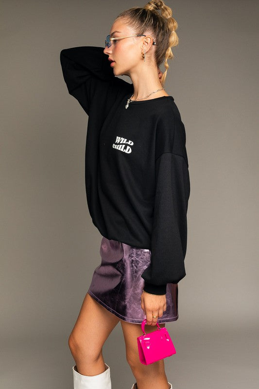 LONG SLEEVE OVERSIZED GRAPHIC TEE