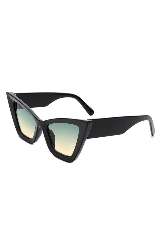 SQUARE RETRO CAT EYE SUNGLASSES