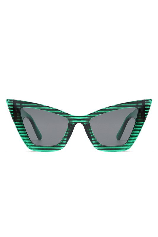 SQUARE RETRO CAT EYE SUNGLASSES