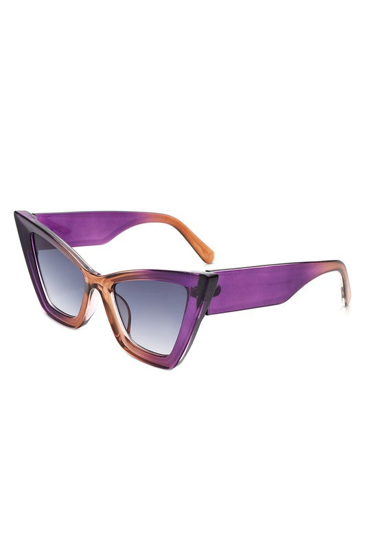 SQUARE RETRO CAT EYE SUNGLASSES