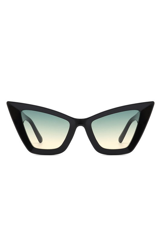 SQUARE RETRO CAT EYE SUNGLASSES