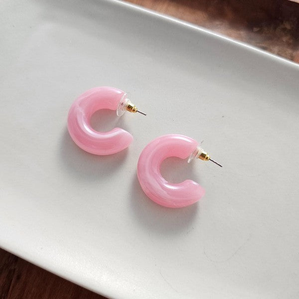 NON CLOSURE CIRCULAR EARRINGS